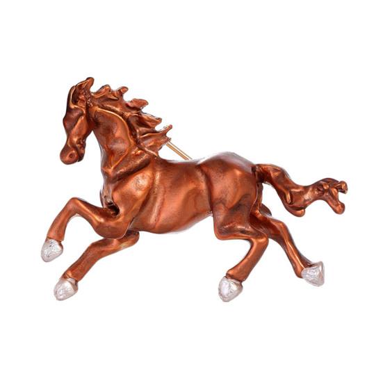 Brooch Pin Chinese Zodiac Year of Horse Enamel Brooch Vintage Animal Zodiac Pin Sweaters Hats Bags Badge Clothing Decoration