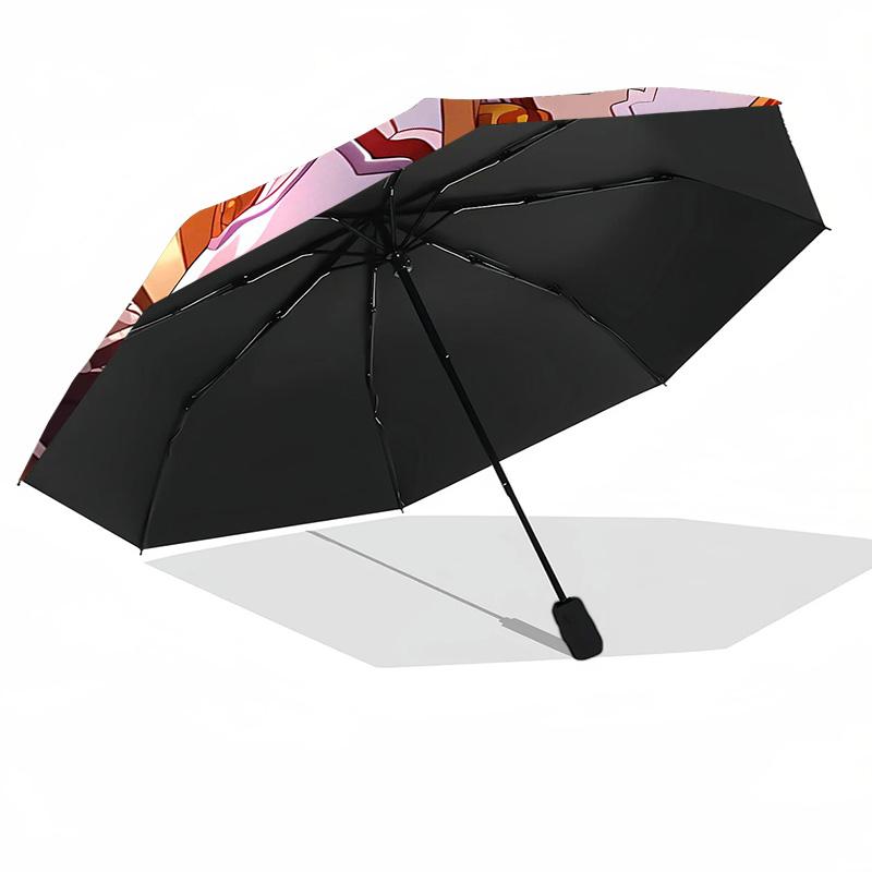 Sword Art Online Umbrella with Automatic Open/Close & Self-8-Rib Heavy-Duty Umbrella, Compact Travel Umbrella Suitable for Outdoor