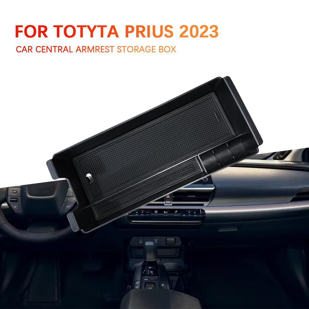 Car Armrest Storage Box Tray for Toyota Prius 2023 2024 Organizer Center Console Stowing Box Case Interior ABS Accessories