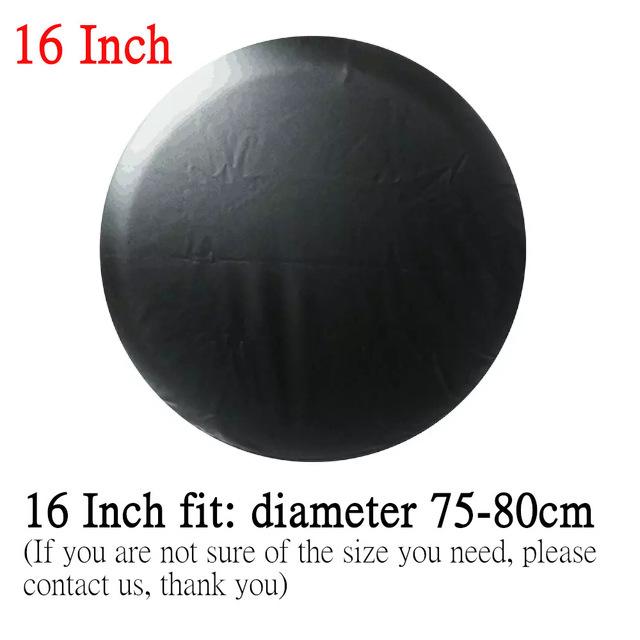 HD Universal Spare Tire Leather Cover 13" 14" 15" 16" 17" inch Dust-Proof Spare Wheel Tire Cover Case Bag Pouch For Jeep