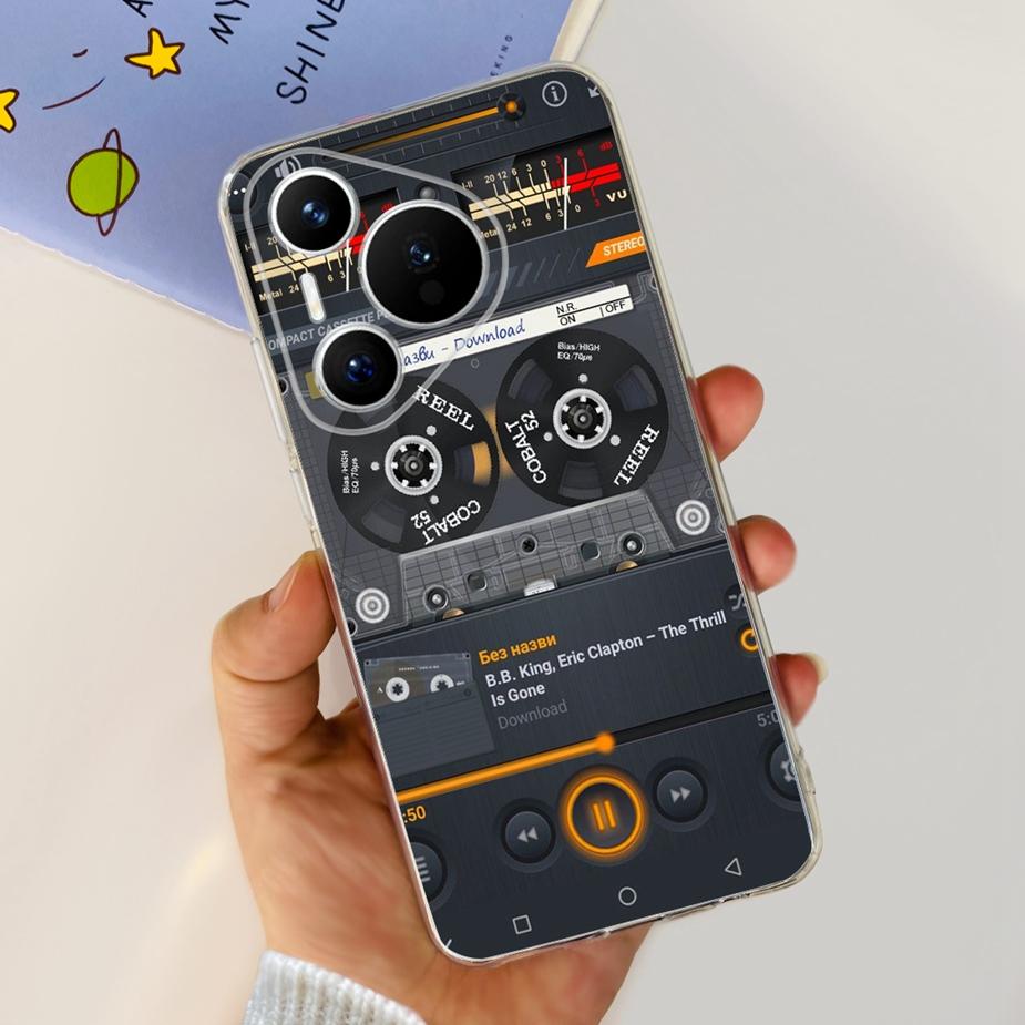 Für Huawei Pura 70 Hülle Niedliche Cartoon Bemalte Abdeckung Klare Silikon Handyhülle Für Huawei Pura 70 Pro Plus Pura70 Pro + Weiche Hülle