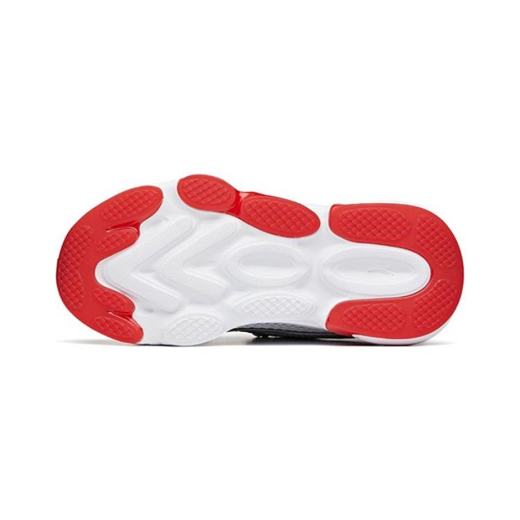 Anta Kids Mesh Low-Top Running Shoes Kids sneakers Silver Red 332139908A-2