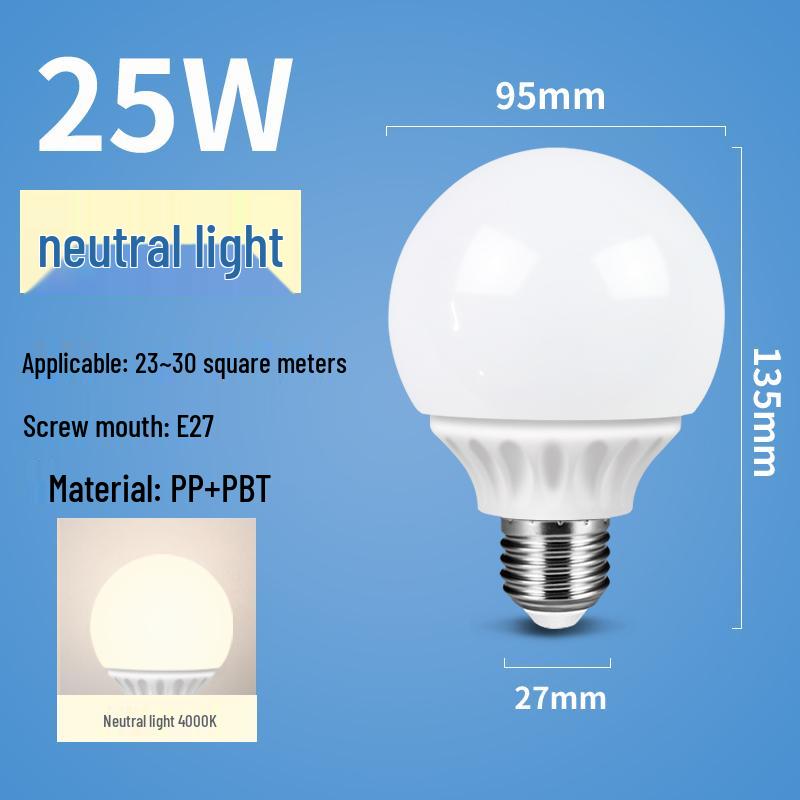 LED Dragon Ball Light Bulb, E27 Screw Base, Warm White, Three-Color Dimming, Color-Changing, Rechargeable, Super Bright Lighting.