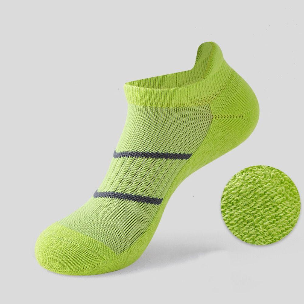 5Pairs Anti-slip Striped Invisible Socks Breathable Ear Lifting Socks Simple Ankle Thin Socks  Boy