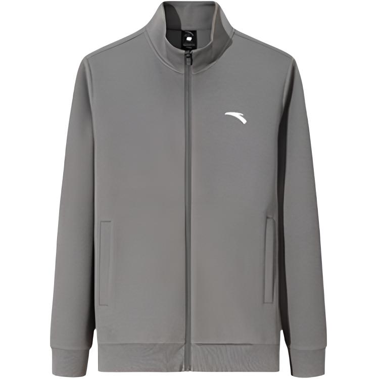 Anta Outdoor Series Sports Casual Simple Solid Color Stand Collar Jacket Men Jackets 952537706-3