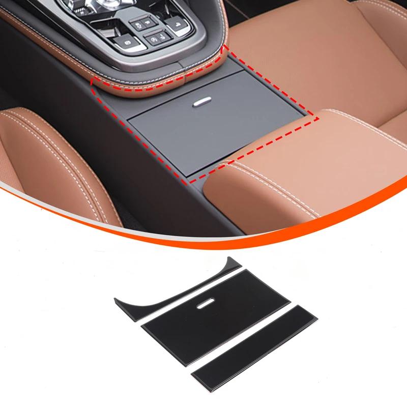 For Jaguar F-TYPE 2013-2026 PVC Glossy Black Interior Modification Center Control Trim Strip Door Trim Sticker Car Accessories