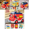 Multifunctional School Bus Light Sound Educational Toy For Toddlers Boys And Girls