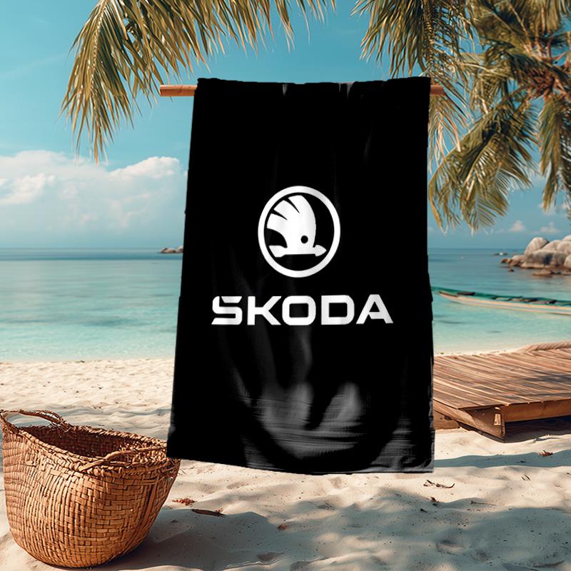 skoda Fashion Beach Towel: Ideal for Summer Adventures Soft, absorbent and quick drying suitable for swimming and bathing