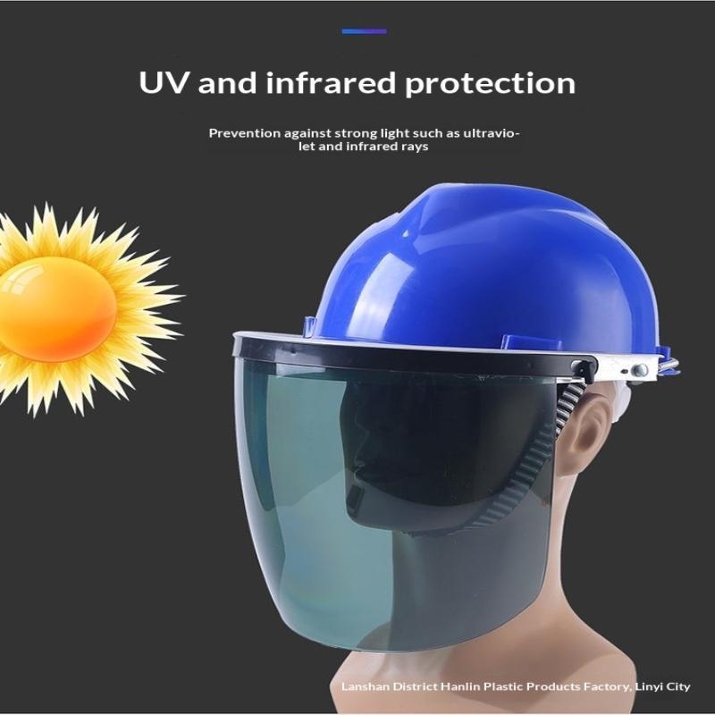 Welding Safety Helmet With Pc Face Shield Scratch Resistant Heat Insulation Anti Welding Slag For Industrial Welding