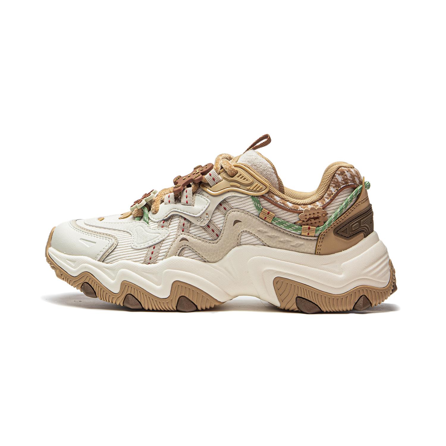 

Li Ning Cat Paw Lite 2 Slip Resistant Abrasion Resistant Low top Chunky Sneakers Women s Beige AGCU176-7 37