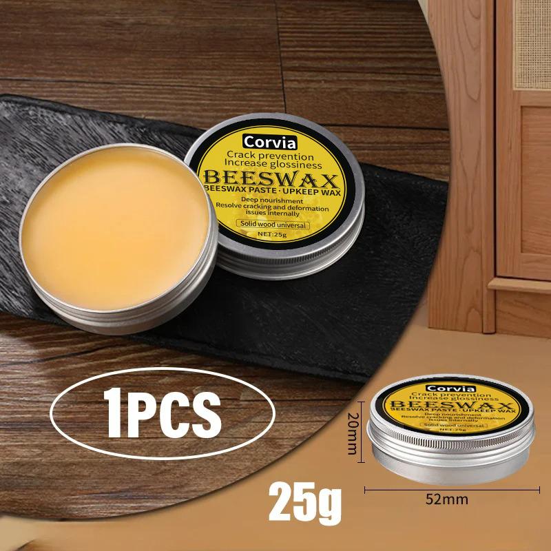 3g/25g Beeswax Paste Wood Care Wax Restore Wood's Natural Shine Tool Beeswax Polisher Waterproof Furniture Care Maintenance