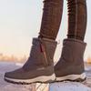 MINIFANN Botas de nieve gruesas y cálidas de invierno Zapatos casuales de algodón para hombres al aire libre