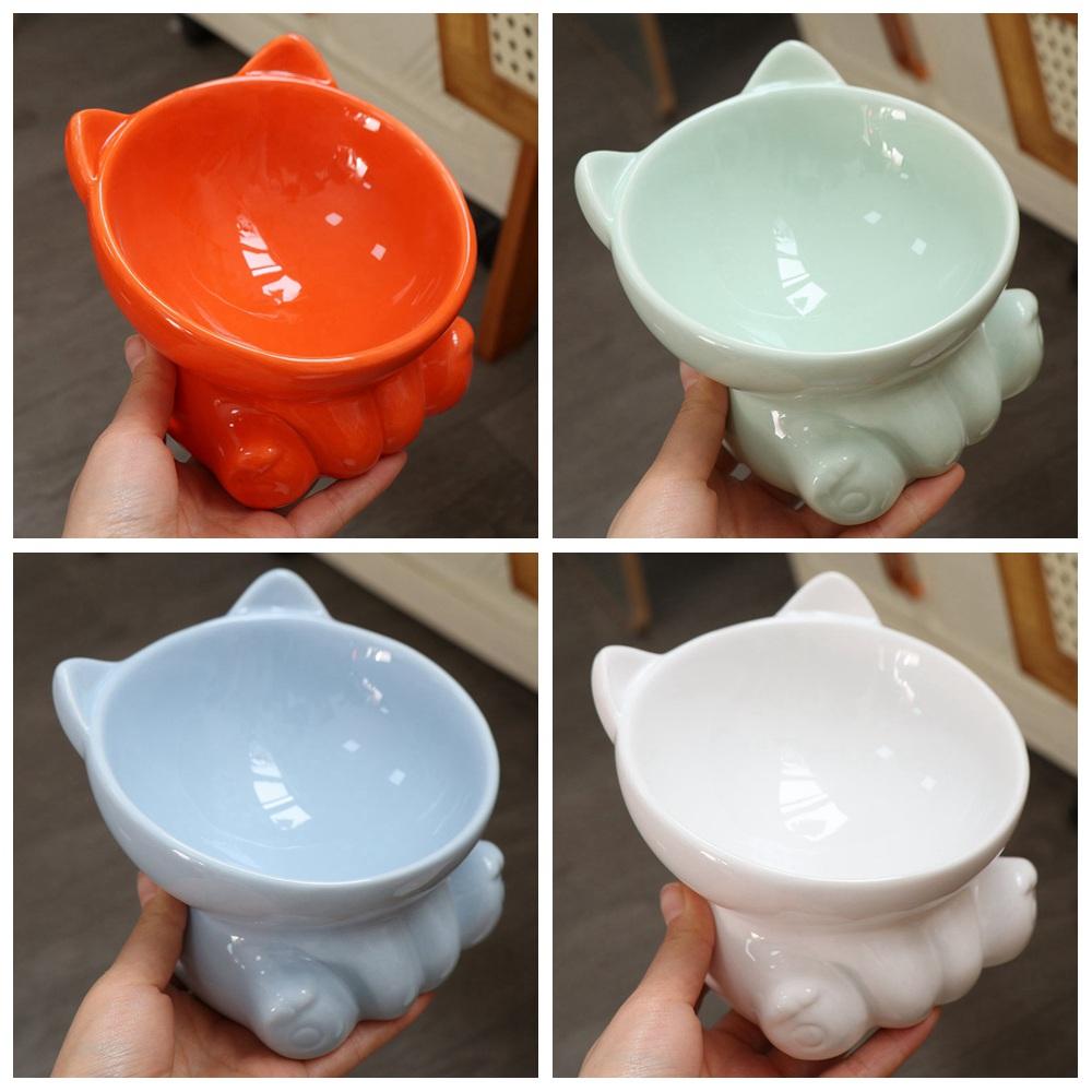 Cervical Drinking Eating Cat Food Bowl Pet Supplies Pet Feeding Bowl Water Feeder Container