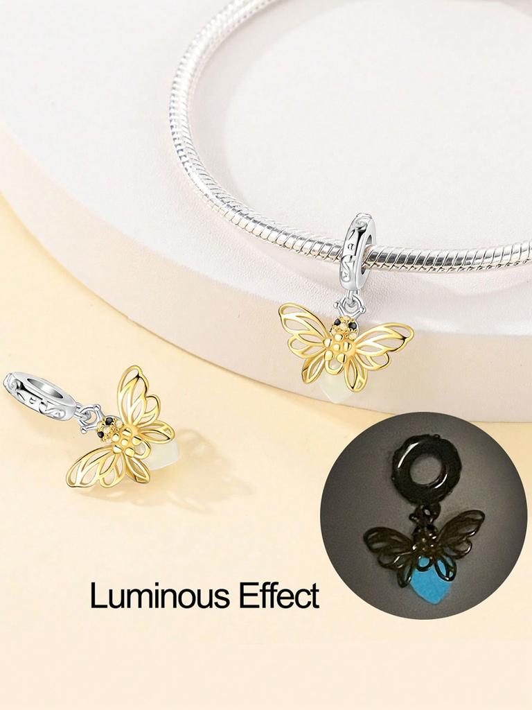 Charms Plata Firefly Daisy Beads Charm Copper Plated Fit Charms Copperoriginal Bracelet For Jewelry Making Diy Charm