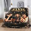 Coperta in Flanella Stile Rock 'n' Roll Elvis, Morbida Accogliente Calda Coperta da Divano Letto Divano Casa Viaggio Regalo per Fan coperta