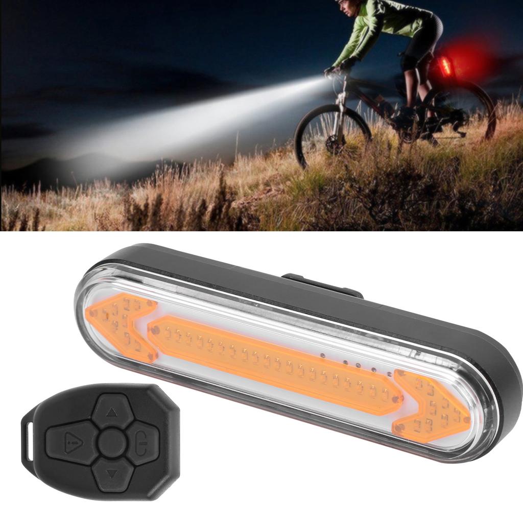 Mountain Bike Turn Signal Tail Light USB Rechargeable Bicycle Remote Control Rear Light