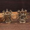 Elegant Brasses Thousand Hands Guanyin Statue Buddhist Decors For Home Office Meditations Space Spiritual Gift Ornament