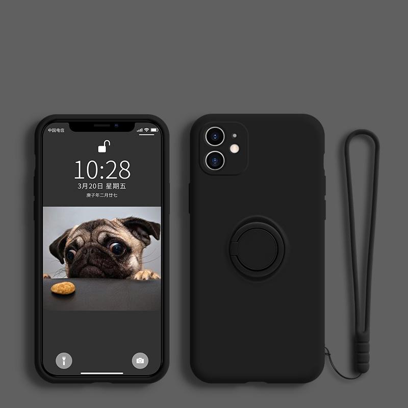 Magnetic Ring Holder Stand Case For Samsung Galaxy S21 Ultra S22 Plus Note 20 S20 FE S10 A51 A71 A50 Liquid Silicone Soft Cover