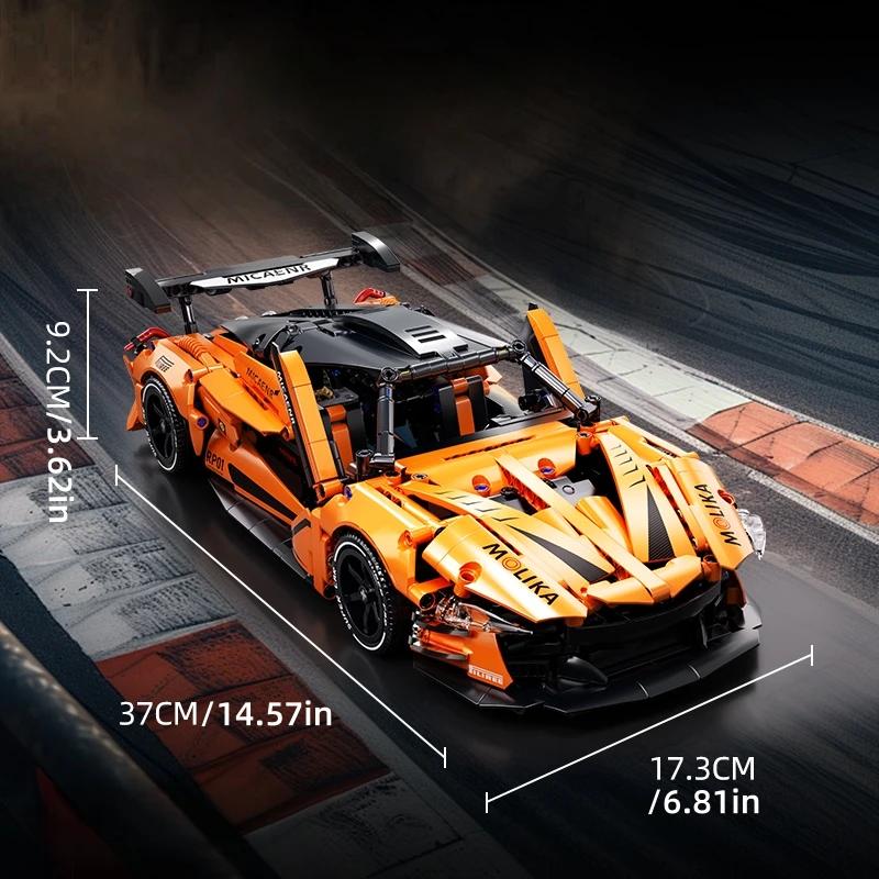 Non-Toxic 1:14 Technical City Super Sports Racing Car Diy Model Building Blocks Toy Birthday Christmas Halloween Gifts For Kid Adult