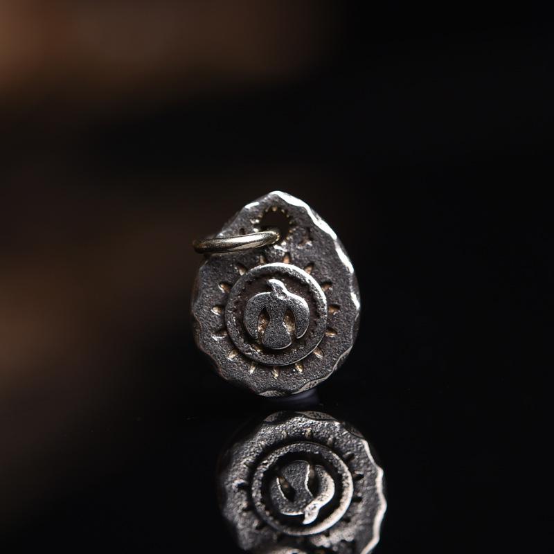 Подвеска ручной работы из тибетской белой меди для буддийских бусин, браслета или ожерелья