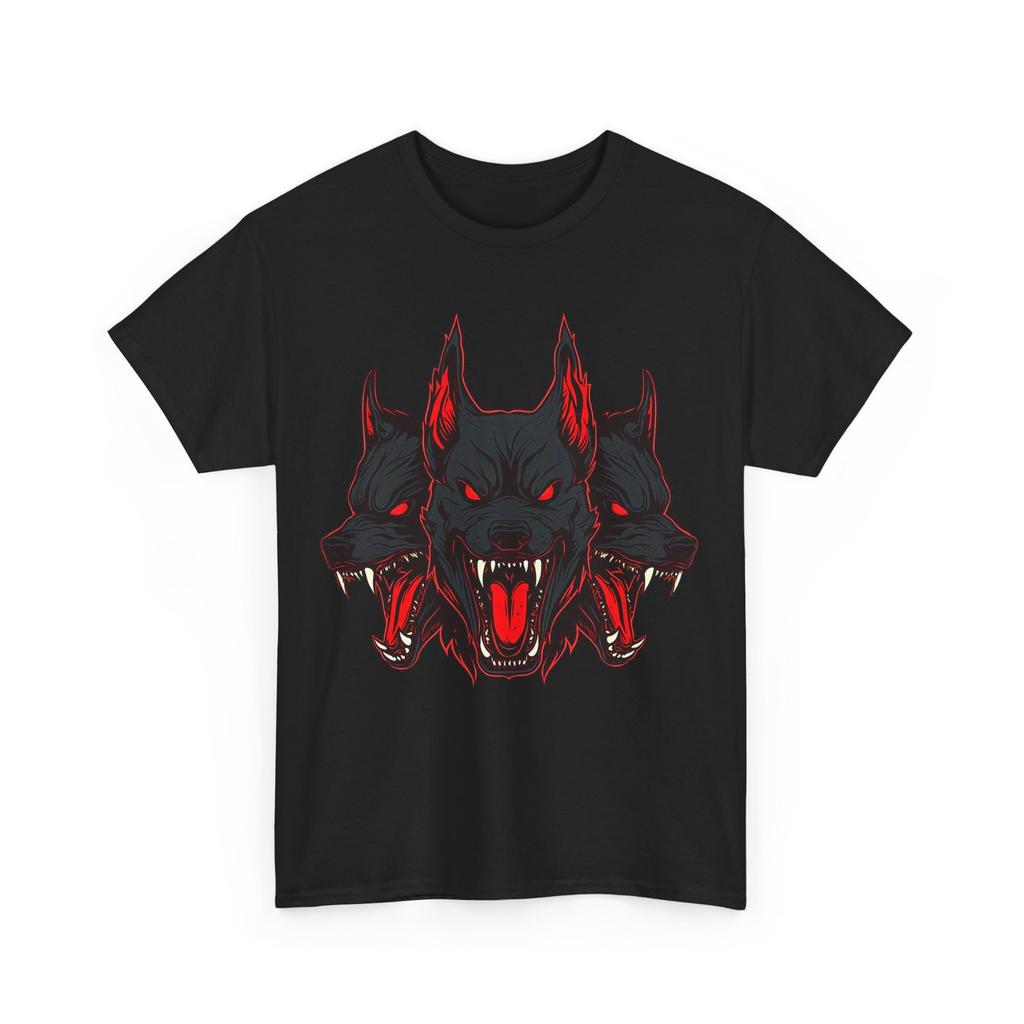 Cerbero Cane a Tre Teste Arte Grafica T-shirt Mitologia Greca Streetwear Maglietta Regalo
