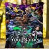 Custom Name Valorant Theme Printed Blanket - Perfect for Couch, Bed, Travel & Outdoor Use | Machine Washable, Cozy & Durable.
