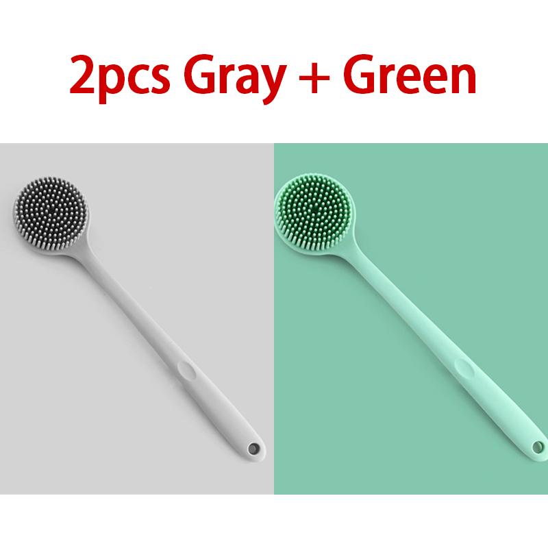 Silicone Shower Brush Body Exfoliating Dry Brushing Bathroom Back Bath Brush for Shower Brush for The Back