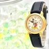 Used [New Battery] SEIKO ALBA Ladies Watch Mickey Mouse Gold V811-0550 411833 New Belt