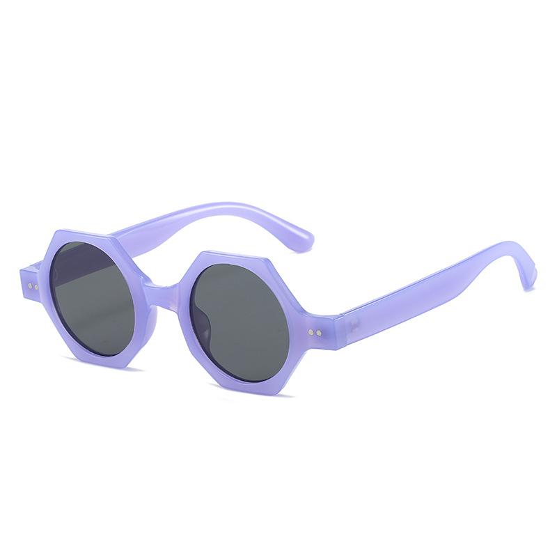 Autumn New Polygonal Sunglasses Personalized Geometric Glasses European And American Fashion Colorful Women'S Sunglasses