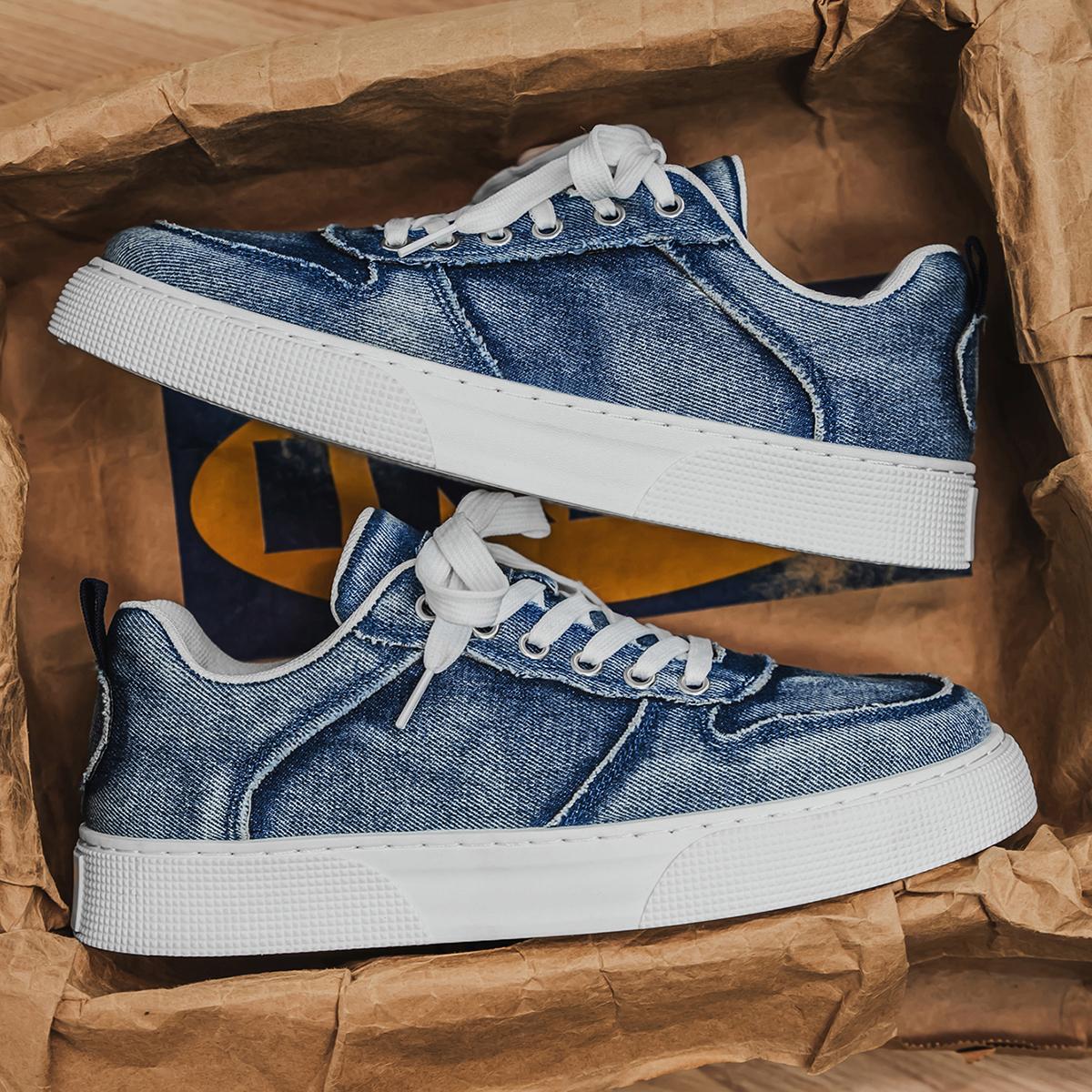 

2026 new men s casual sneakers, trendy, versatile, fashionable, durable, skateboarding shoes, canvas shoes, large size men s sho 46 синій