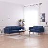 Day and Night - Day and Night 2-piece Sofa Set In Blue Fabric