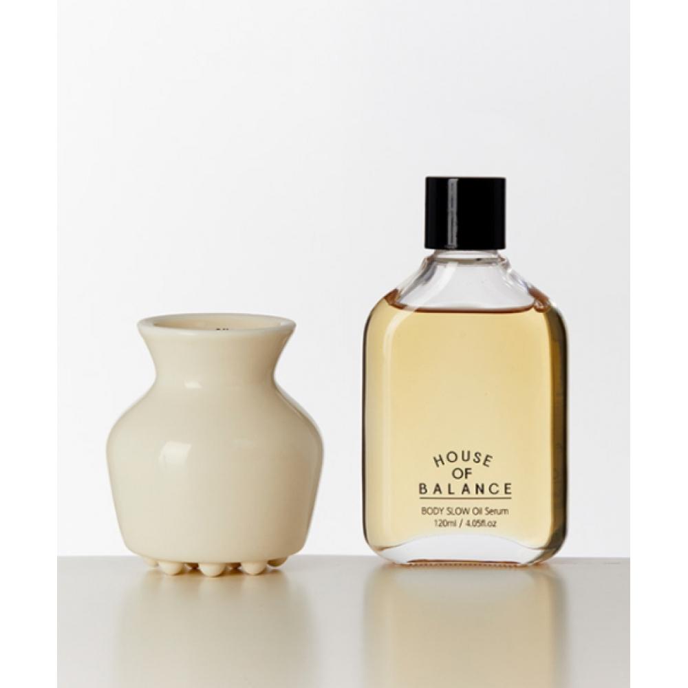 House Of Balance Massage Duo Set Body Slow Oil 120ml+ Brush NONE