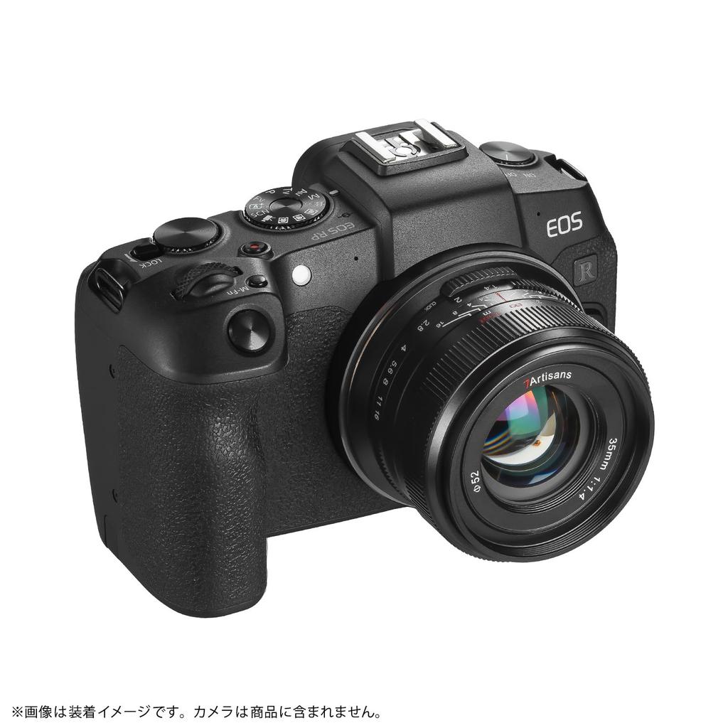 7artisans 35mm III RF Mount Canon RF Single Focal Interchangeable Large Black F1.4 Lens, Compatible, Length, Lens, Aperture, Full-Frame, (2-Year
