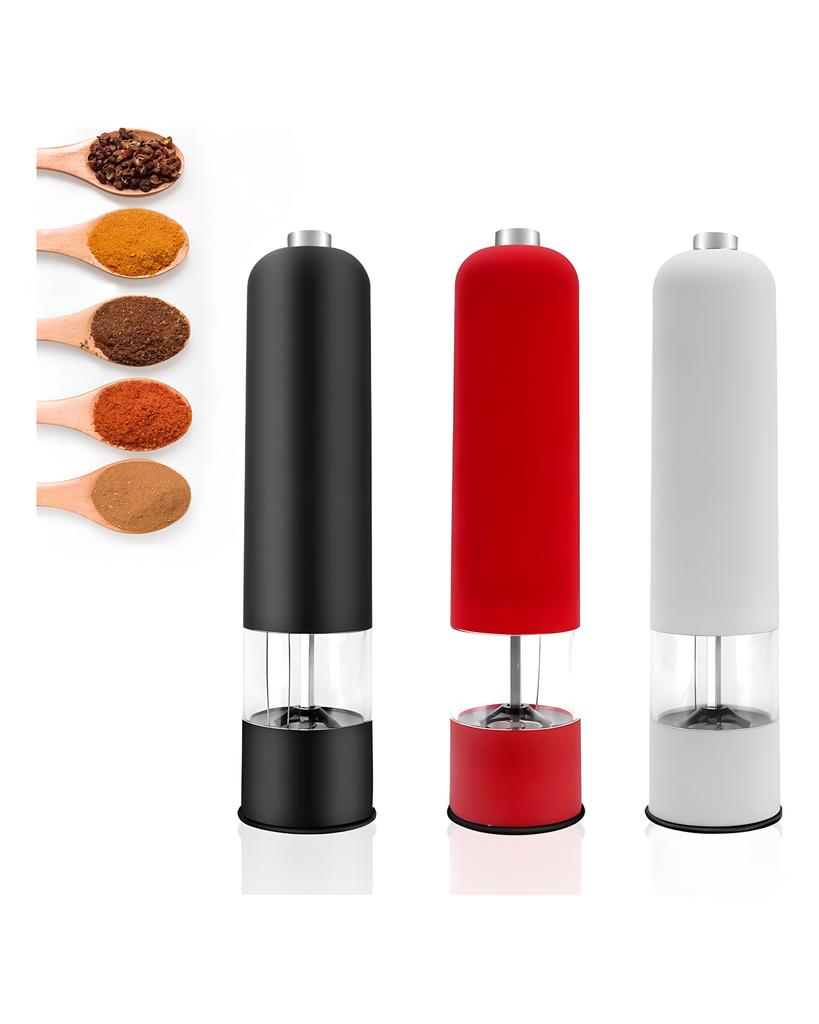 S LED světlem Elektrický automatický mlýnek na pepř sůl Pro vaření Restaurace Kořenící láhev Kuchyňské nářadí Kuchyňské doplňky Mlýnek na koření