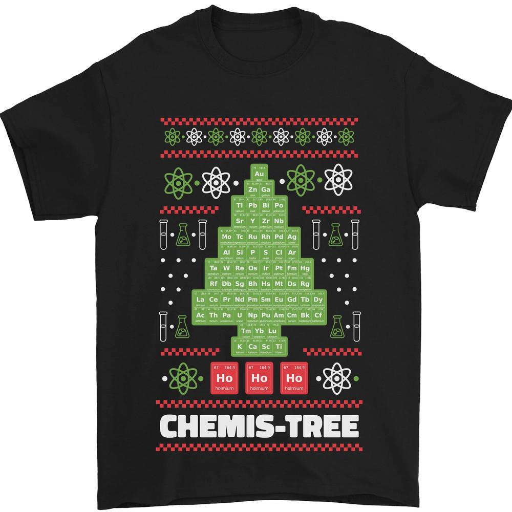 

Christmas Chemistry Tree Funny Xmas Science Mens T-Shirt 100% Cotton XL