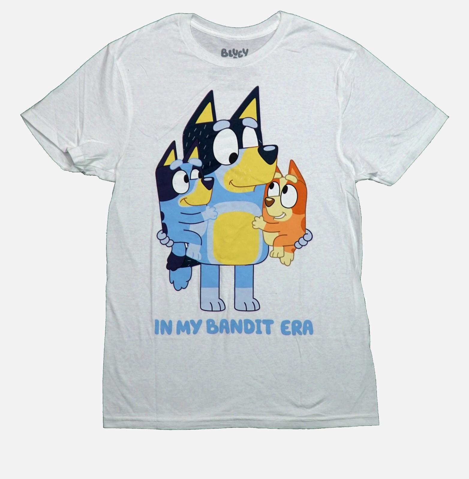 Bluey New Adult T-Shirt - In My Bandit Era Bingo Trio Image XXXL