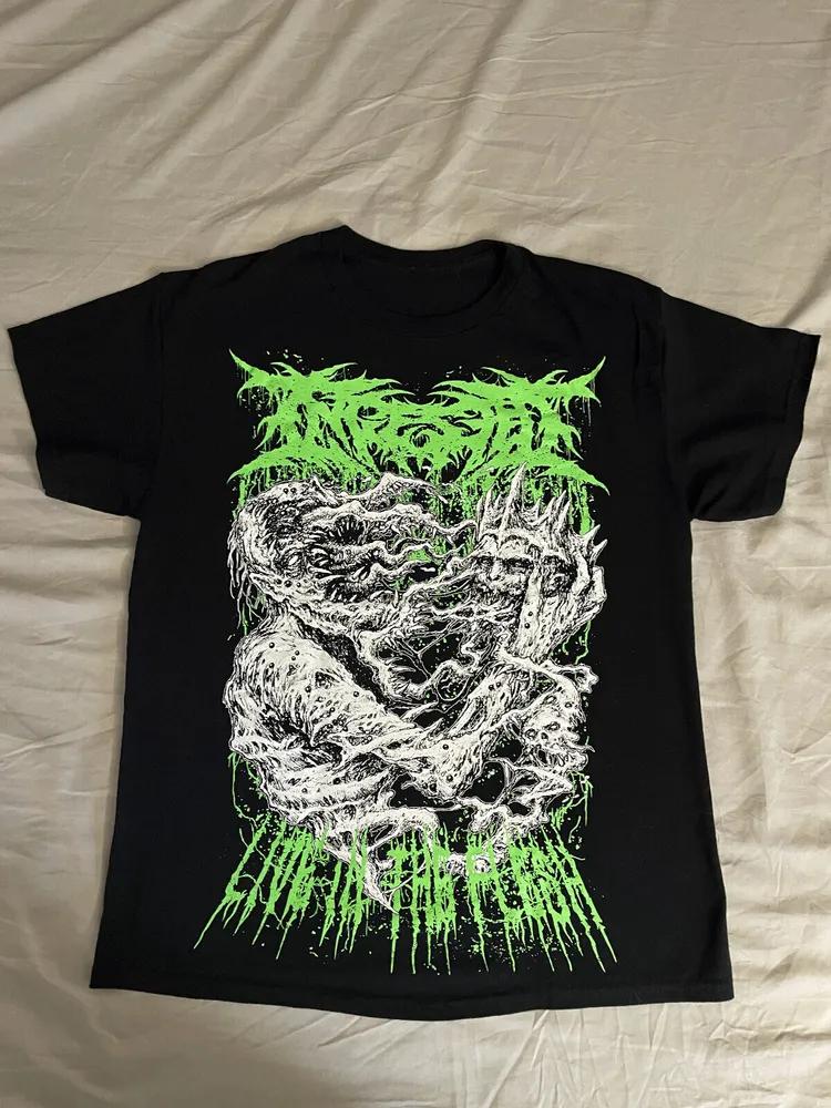 Unisex Short Sleeve Crew Neck Cotton T Shirt Ingested 2022 North American Tour S