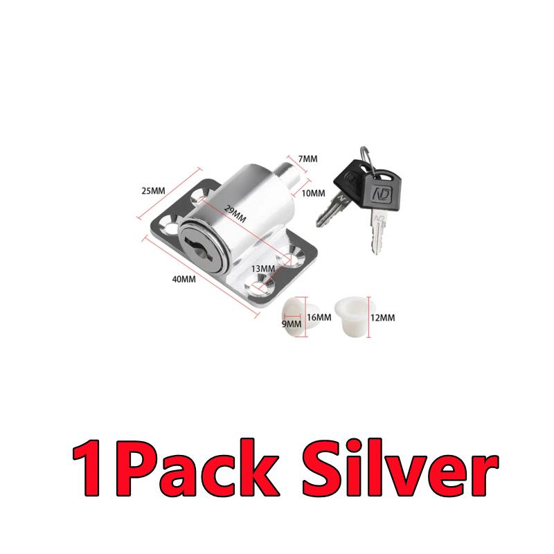 1/2Pack Sliding Door Window Locks With 2 Keys Baby Child Safety Protection Antitheft Aluminum Alloy Door Security Lock Catches