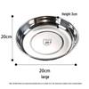 Xingfang 304 Stainless Steel Round Dinner Plate