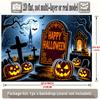 Party Backdrop Halloween Flat Banners Spooky Scenery Celebrations Wedding Enthusiasts Celebration Photo Booth Front Door Decor