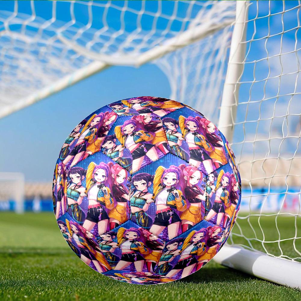 Kpop Demon Hunter Starlight Adventure Size 5 Soccer Ball, Suitable for Training and Matches, High-Elasticity, Wear-Resistant Material Gift for Fan