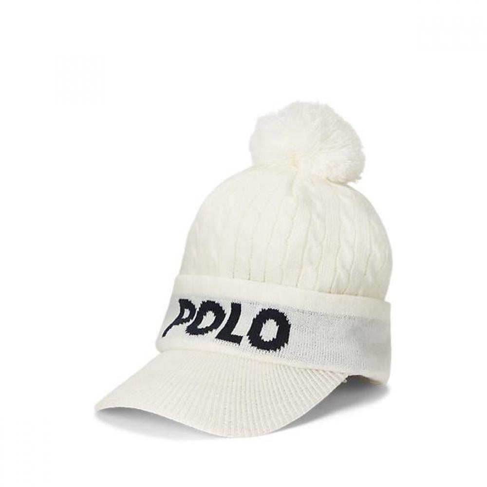 Polo Golf Men Logo Cable Knit Pom Pom Cap  Mapghgs0j420033100 ONE