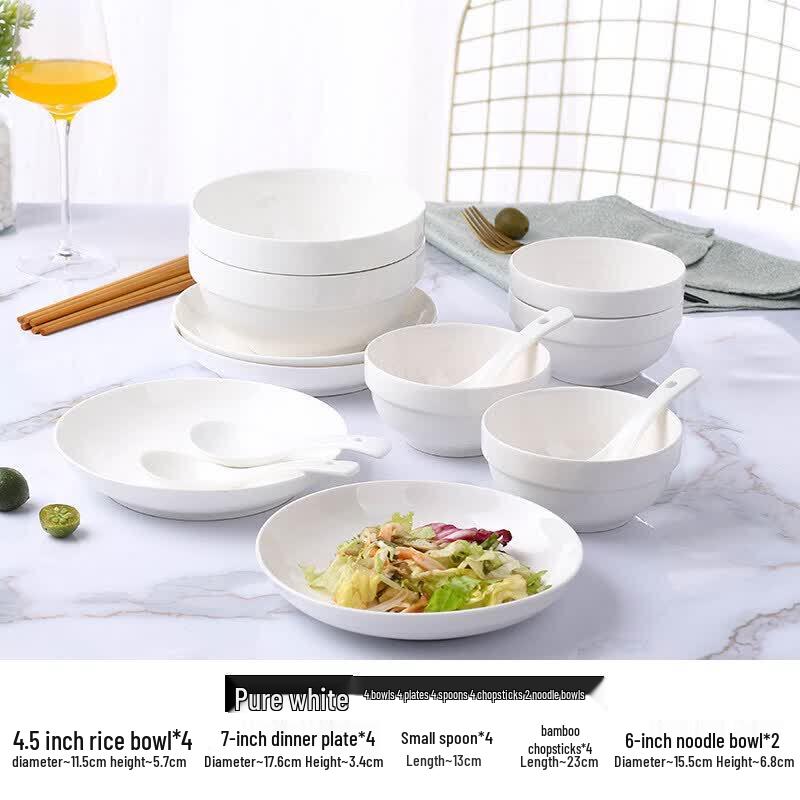 Qiwei 18-Piece Ceramic Dinnerware Set