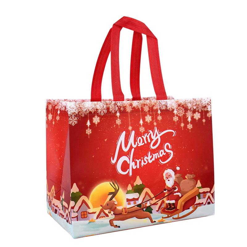Christmas Gift Bag Santa Claus Snowman Candy Gift Packaging Bag 2025 Merry Christmas Party Home Decor Navidad Noel 2025 New Year