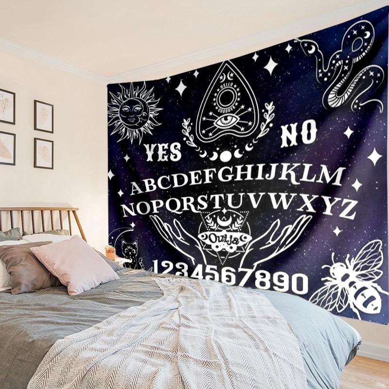 Spirit Board Divination Tapestry Room Decoration Wall Hanging for Living Room Bedroom, Dormitory, Birthday and Christmas Gifts