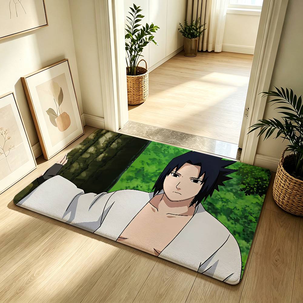 Anime N-narutoS Classic Carpet Bathroom Anti-slip Mat Door Mat Home Decoration Mat Entrance Door Mat Scratch-resistant Door Mat
