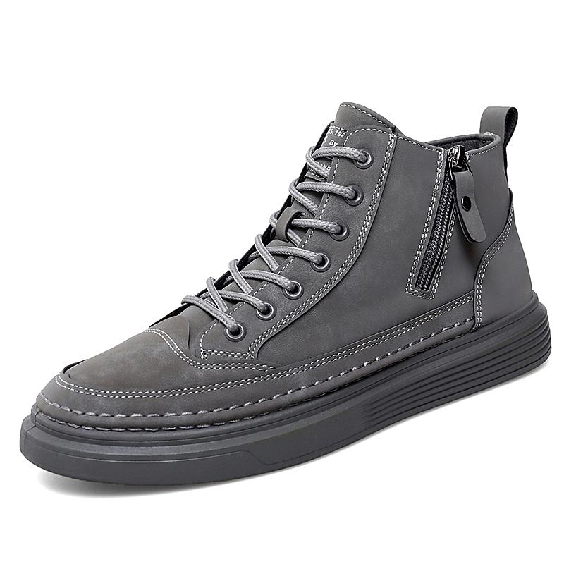 

Модная кожаная мужская повседневная обувь Zapatos Brand Мужские мокасины Мокасины Дышащие туфли для вождения без застежек Большие размеры 39-46 Прямая поставка 46 серый