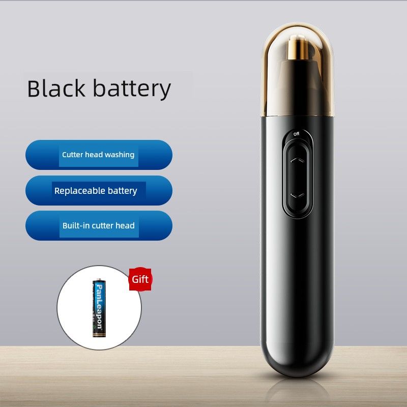 

Men Rechargeable Nose Hair Trimmer Battery Model [Black]
