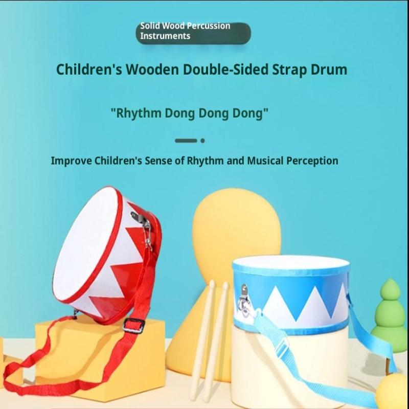 Drum Wood Kids Early Educational Musical Instrument For Children Baby Toys Beat Instrument Hand Drum