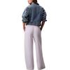 Calvin Klein Wide Leg High Waist Soft Comfortable Knitted Sports Pants Women bottoms 47A210G-WGA